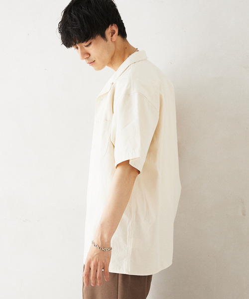 PAYDAY(ペイデイ)の「PAYDAY / ペイデイ 別注 シャンブレーオープンカラーシャツ(シャツ/ブラウス・メンズ・ブルー/アイボリー・LARGE/MEDIUM)」の10枚目の写真