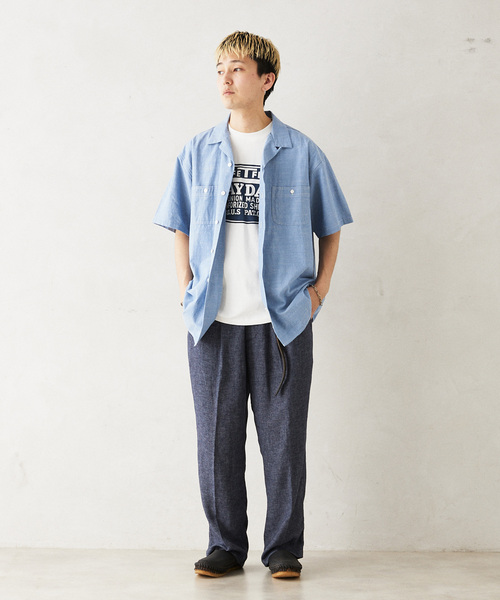 PAYDAY(ペイデイ)の「PAYDAY / ペイデイ 別注 シャンブレーオープンカラーシャツ(シャツ/ブラウス・メンズ・ブルー/アイボリー・LARGE/MEDIUM)」の17枚目の写真