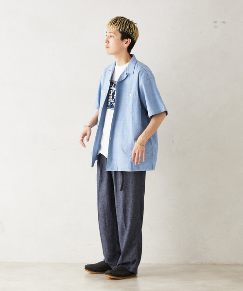 PAYDAY(ペイデイ)の「PAYDAY / ペイデイ 別注 シャンブレーオープンカラーシャツ(シャツ/ブラウス・メンズ・ブルー/アイボリー・LARGE/MEDIUM)」の18枚目の写真