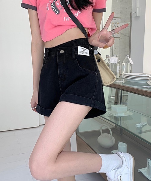 Miniministore(ミニミニストア)の「デニムショートパンツレディース美脚短パン(デニムパンツ・レディース・ブラック/ライトブルー・L/S/XL/M)」の8枚目の写真