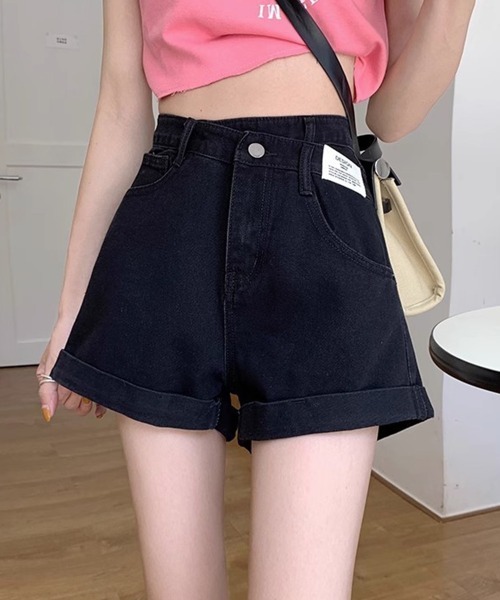 Miniministore(ミニミニストア)の「デニムショートパンツレディース美脚短パン(デニムパンツ・レディース・ブラック/ライトブルー・L/S/XL/M)」の9枚目の写真