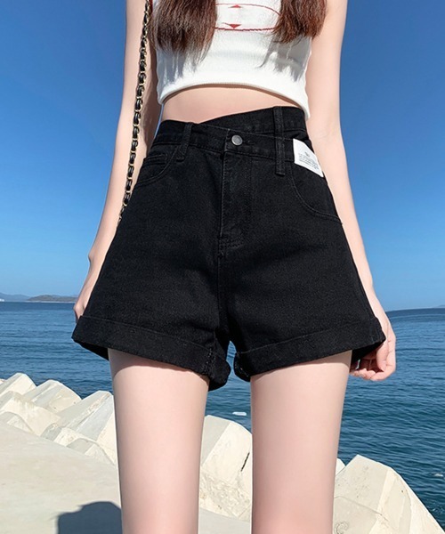Miniministore(ミニミニストア)の「デニムショートパンツレディース美脚短パン(デニムパンツ・レディース・ブラック/ライトブルー・L/S/XL/M)」の10枚目の写真