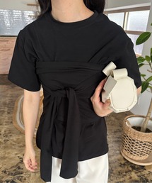 lawgy | cut ribbon bustier set tops / カットリボンビスチェセットトップス(Tシャツ/カットソー)
