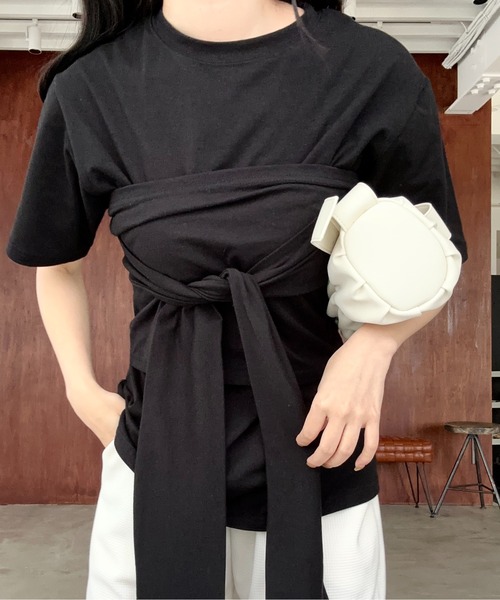 lawgy カットリボンビスチェセットトップス lawgy（ラウジー）の「cut ribbon bustier set tops / カット