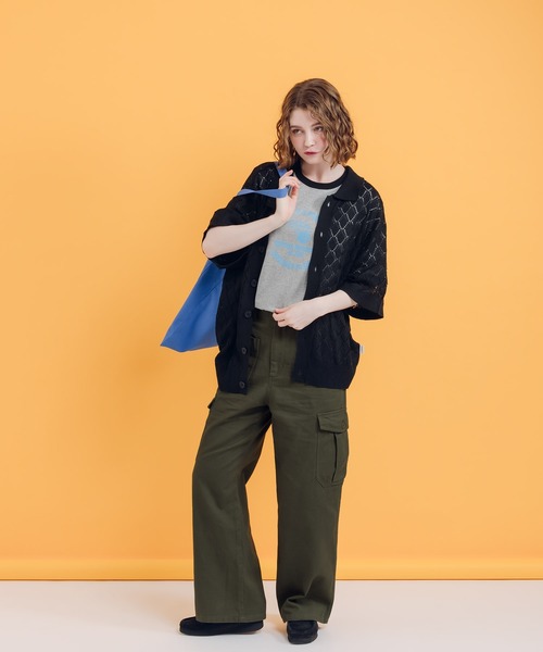 MUHET（ミュエータ）の「ミリタリーカーゴパンツ（カーゴパンツ・レディース・ネイビー/カーキ・SMALL/MEDIUM/X-LARGE）」の3枚目の写真