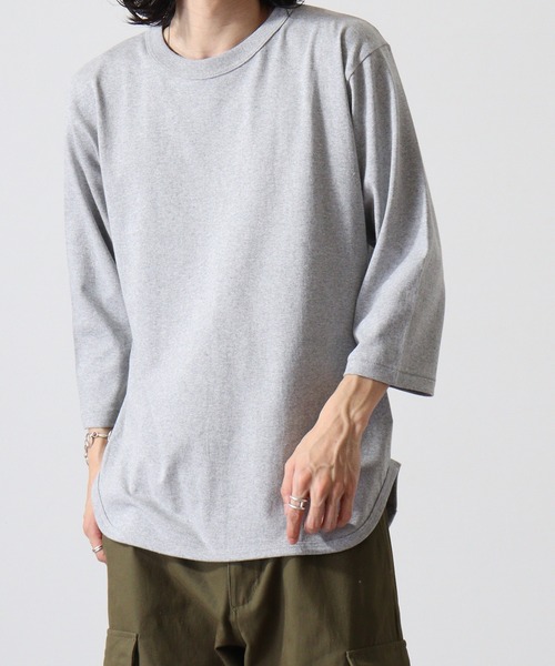 CROSS & STITCH（クロスステッチ）の「CROSS & STITCH 6.2オンス　オープンエンド 3/4スリーブ ベースボールTシャツ（Tシャツ/カットソー・メンズ・グレー系その他/ナチュラル/ヘザーグレー/ブルー/バーガンディー/グリーン/スミクロ/ブルー系その他・M/L/XXL/S/XL）」の16枚目の写真