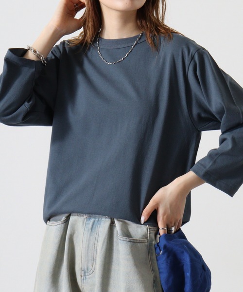 ◆boohoo◆ オープンステッチ ニットシャツ / blue Oversized Oxford Shirt with Sequin Collar