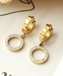 【金属アレルギー対応】 ハングサークルピアス