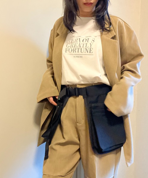 AS KNOW AS plus（アズノゥアズプラス）の「◎アソートテクスチャーTシャツ（Tシャツ/カットソー・レディース・オートミール/オフホワイト/ブルー・FREE）」の9枚目の写真