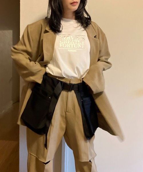 AS KNOW AS plus（アズノゥアズプラス）の「◎アソートテクスチャーTシャツ（Tシャツ/カットソー・レディース・オートミール/オフホワイト/ブルー・FREE）」の10枚目の写真