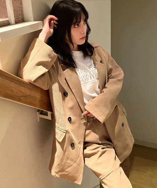 AS KNOW AS plus（アズノゥアズプラス）の「◎アソートテクスチャーTシャツ（Tシャツ/カットソー・レディース・オートミール/オフホワイト/ブルー・FREE）」の14枚目の写真