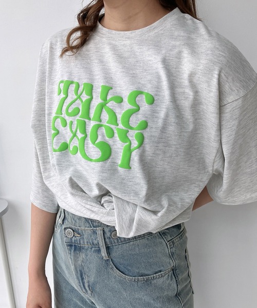 AS KNOW AS plus（アズノゥアズプラス）の「◎アソートテクスチャーTシャツ（Tシャツ/カットソー・レディース・オートミール/オフホワイト/ブルー・FREE）」の18枚目の写真