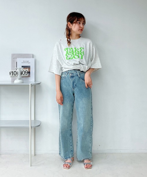AS KNOW AS plus（アズノゥアズプラス）の「◎アソートテクスチャーTシャツ（Tシャツ/カットソー・レディース・オートミール/オフホワイト/ブルー・FREE）」の21枚目の写真
