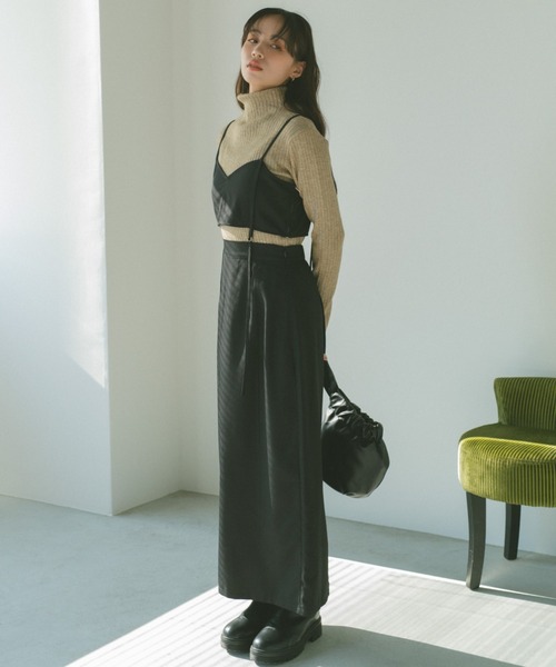 VANNIE U（ヴァニーユー）の「セパレートビスチェキャミワンピース（ワンピース・レディース・ブラック/グレー・FREE）」の15枚目の写真