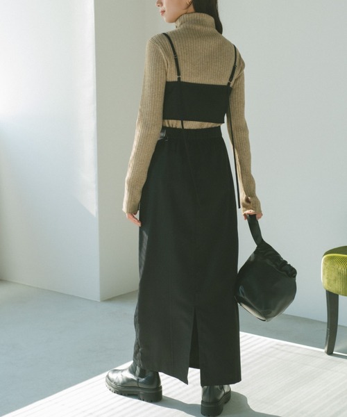 VANNIE U（ヴァニーユー）の「セパレートビスチェキャミワンピース（ワンピース・レディース・ブラック/グレー・FREE）」の16枚目の写真