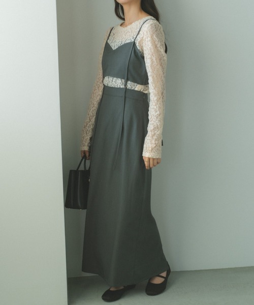 VANNIE U（ヴァニーユー）の「セパレートビスチェキャミワンピース（ワンピース・レディース・ブラック/グレー・FREE）」の18枚目の写真