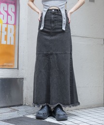 3.3 Field Trip | 3.3 Field Trip/フリンジデニムロングスカート(デニムスカート)