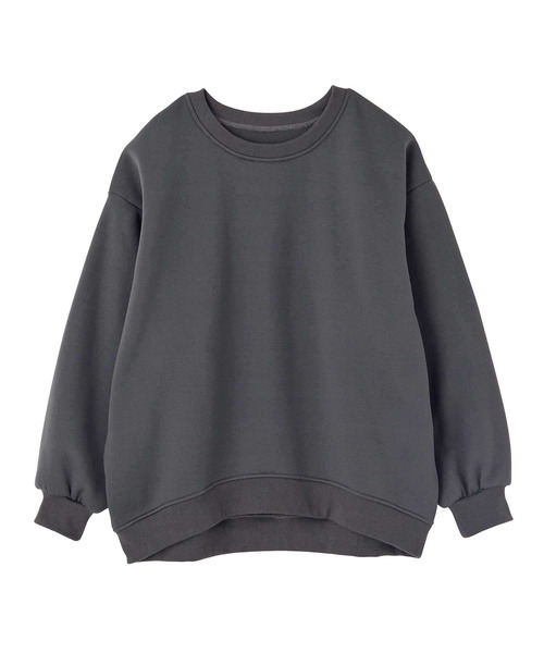 GeeRA（ジーラ）の「バック刺繍ロゴボリュームボリューム裏起毛スウェット（スウェット・レディース・杢グレー/チャコール・MEDIUM/LARGE）」の3枚目の写真