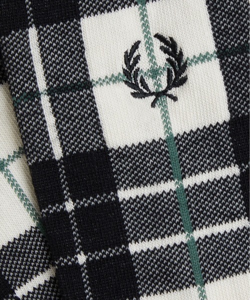 FRED PERRY（フレッドペリー）の「Tartan Socks／タータンチェックソックス（ソックス/靴下・メンズ・ネイビー/モスグリーン/ダークグリーン/マルーン/オフホワイト/イエロー/ブラウン/グリーン/レッド・6-8/4/6）」の17枚目の写真