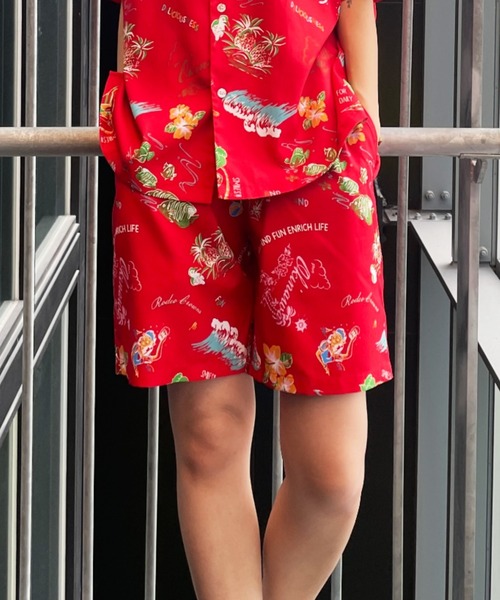 RODEO CROWNS WIDE BOWL（ロデオクラウンズワイドボウル）の「Orion Beer x RCS ORリラックスショーツ（その他パンツ・レディース・ブルー系その他3/グリーン系その他/レッド系その他・MEDIUM/LARGE）」の3枚目の写真