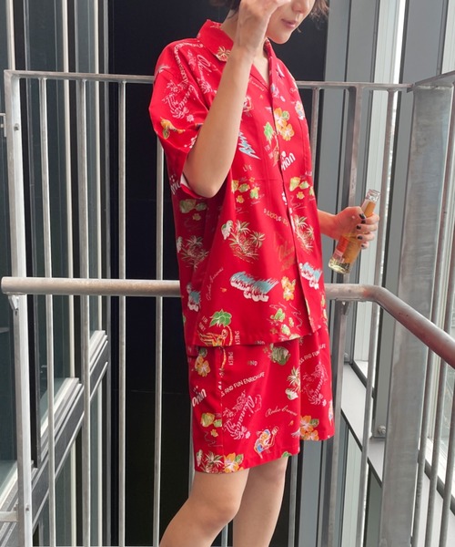 RODEO CROWNS WIDE BOWL（ロデオクラウンズワイドボウル）の「Orion Beer x RCS ORリラックスショーツ（その他パンツ・レディース・ブルー系その他3/グリーン系その他/レッド系その他・MEDIUM/LARGE）」の7枚目の写真