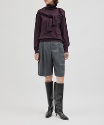 ROPE' | ウールモヘア2タックハーフパンツ/セットアップ対応(その他パンツ)