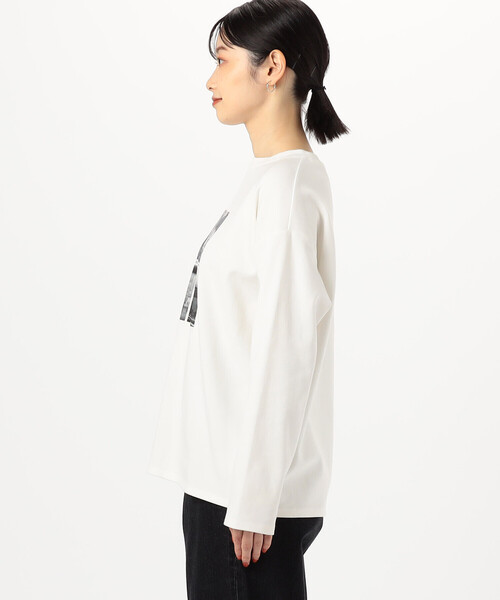 COMME CA ISM(コムサイズム)の「フォトプリント Tシャツ(長袖)(Tシャツ/カットソー・レディース・モカ/グレー/ホワイト・LARGE/MEDIUM)」の14枚目の写真