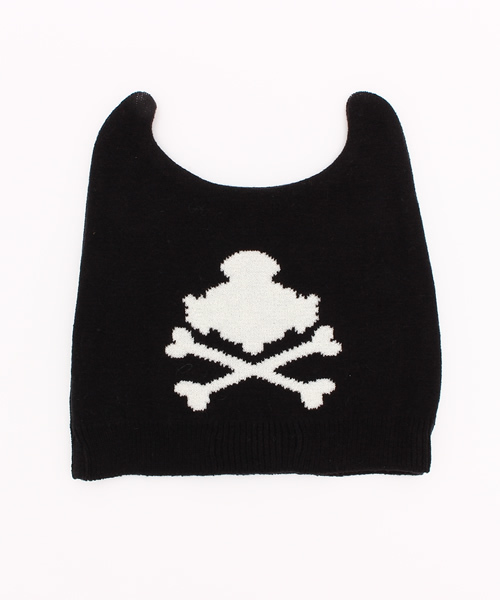HYSTERIC MINI（ヒステリックミニ）の「BABY DEVILKIN'S HORNS ニットCAP（ニットキャップ/ビーニー・キッズ・ブラック/レッド・FREE）」の7枚目の写真