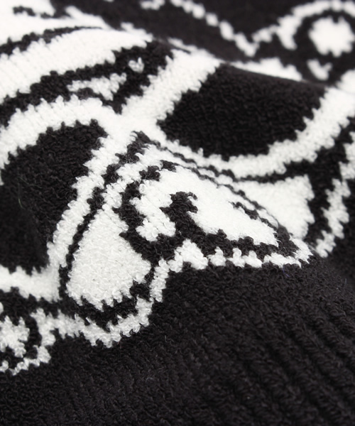 HYSTERIC MINI（ヒステリックミニ）の「BABY DEVILKIN'S HORNS ニットCAP（ニットキャップ/ビーニー・キッズ・ブラック/レッド・FREE）」の4枚目の写真