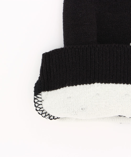 HYSTERIC MINI（ヒステリックミニ）の「BABY DEVILKIN'S HORNS ニットCAP（ニットキャップ/ビーニー・キッズ・ブラック/レッド・FREE）」の3枚目の写真