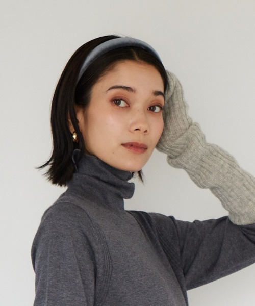 BARNYARDSTORM（バンヤードストーム）の「BARNYARDSTORM / ベルベットカチューシャ（カチューシャ・レディース・グレー/ブラック・FREE）」の5枚目の写真