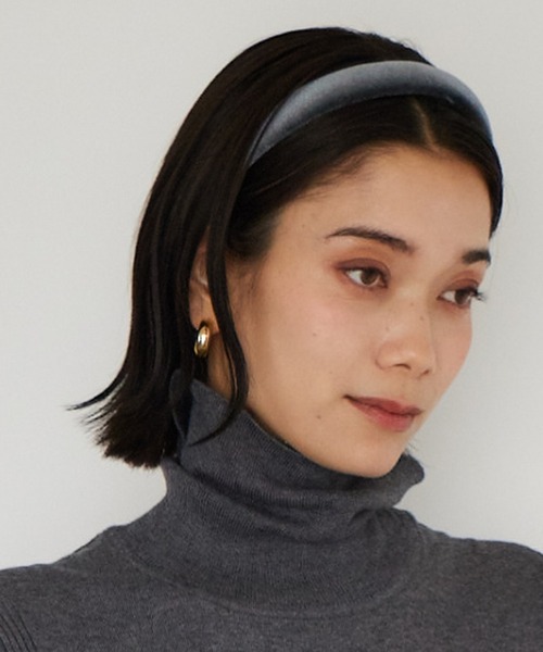 BARNYARDSTORM（バンヤードストーム）の「BARNYARDSTORM / ベルベットカチューシャ（カチューシャ・レディース・グレー/ブラック・FREE）」の4枚目の写真