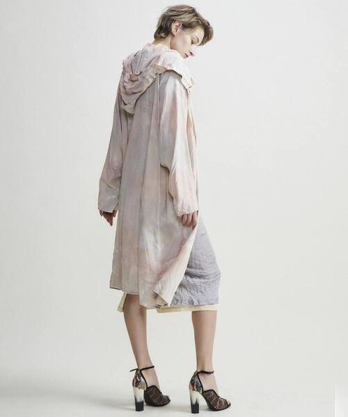 martinique（マルティニーク）の「【CURRENTAGE/カレンテージ】pink camouflage coat（その他アウター・レディース・ピンクベージュ・FREE）」の10枚目の写真