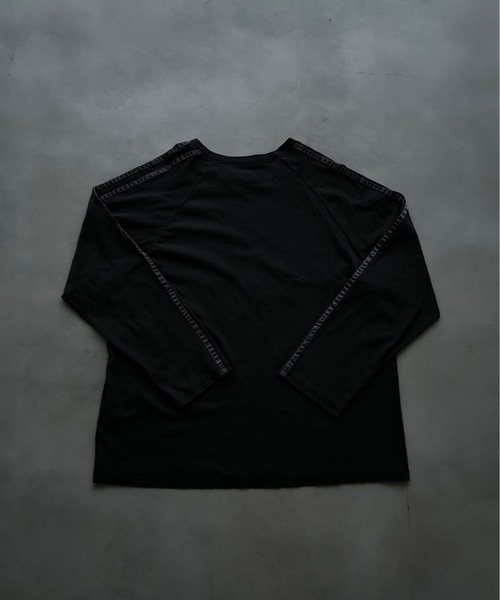 SHAGGIE（シャギー）の「サテンラインヴィンテージウォッシュ加工ロングTEEシャツ（Tシャツ/カットソー・レディース・チャコールグレー/ボルドー/ベージュ・FREE）」の17枚目の写真