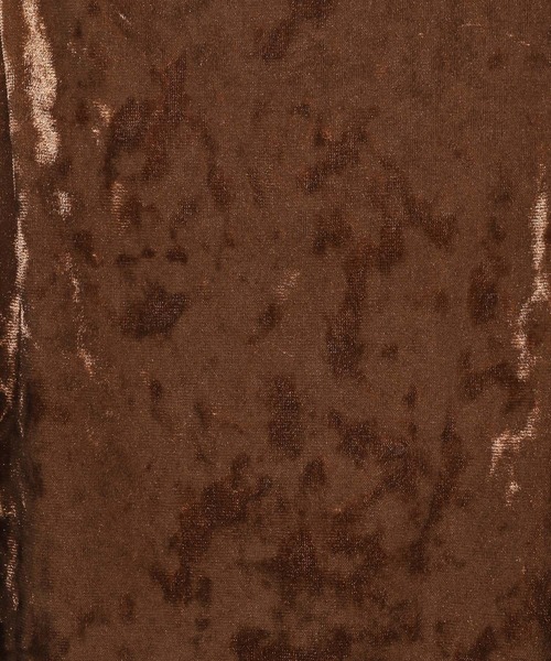 LOWRYS FARM（ローリーズファーム）の「タイトベロアキャミワンピース　143083（ワンピース・レディース・チャコールグレー/ブラウン/ブラック・FREE）」の15枚目の写真