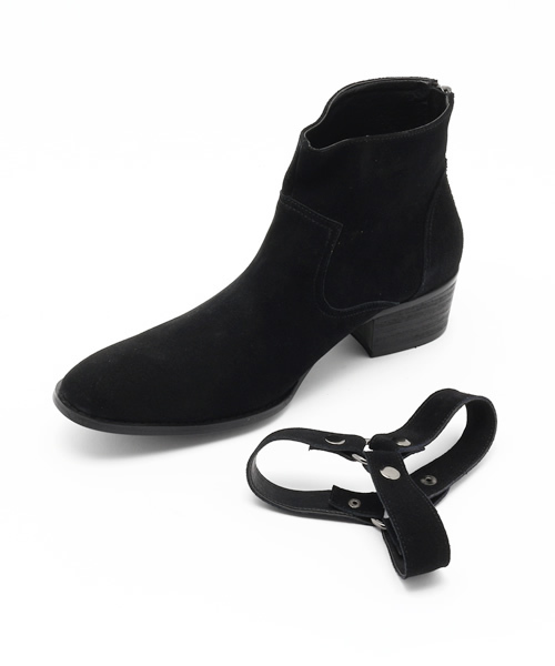 JACKROSE（ジャックローズ）の「スウェードレザーリングブーツ（ブーツ・メンズ・ベージュ/ブラック・M/L）」の11枚目の写真