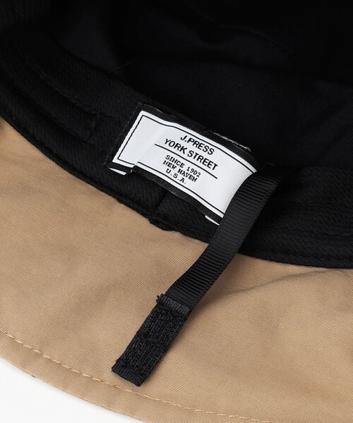 J.PRESS YORK STREET（ジェイプレスヨークストリート）の「【UNISEX】ロゴ刺繍バケットハット（ハット・メンズ・カーキ系/ベージュ系/ネイビー系・F）」の6枚目の写真