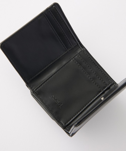 黒スカートバッグ革財布パンツフーディ靴にMAXMARAジャケット X-girl 財布 OLD ENGLISH LOGO BUCKLE FAUX LEATHER MINI WALLET