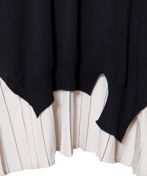 セール】バックプリーツニットプルオーバー（ニット/セーター  