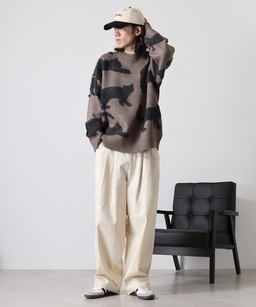 ciao 歩くねこ ミックスニット（ニット/セーター）｜CIAO（チャオ）の