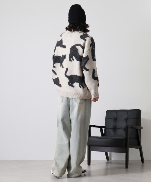 ciao 歩くねこ ミックスニット（ニット/セーター）｜CIAO（チャオ）の