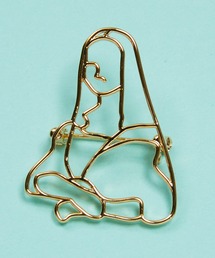 gargle（ガーグル）の「gargle ガーグル：アートシリーズ　メタルモナリザ　　レオナルドダヴィンチ　モナリザ　ブローチ（ブローチ/コサージュ）」