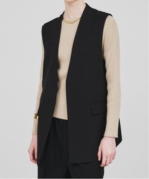 cloenc | ノーカラー ミドルジレベスト(ベスト)