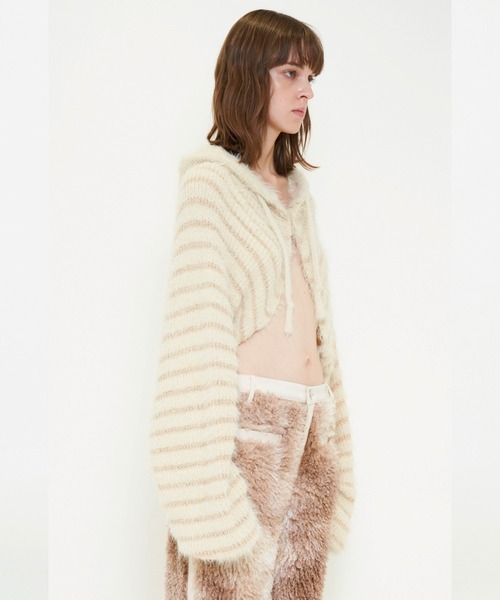 VIAVANDA（ヴィアヴァンダ）の「2WAY HOODED MUFFLER KNIT