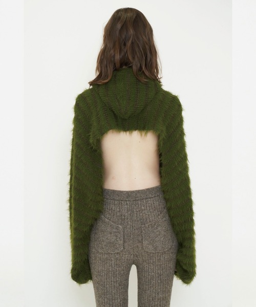 VIAVANDA（ヴィアヴァンダ）の「2WAY HOODED MUFFLER KNIT