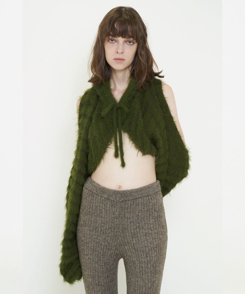 VIAVANDA（ヴィアヴァンダ）の「2WAY HOODED MUFFLER KNIT