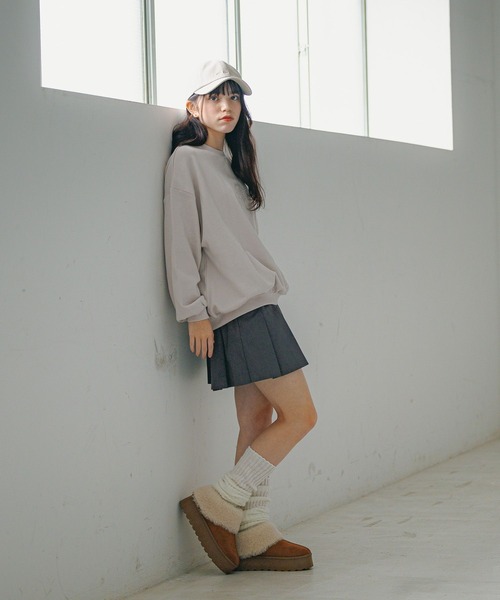 GLOBAL WORK（グローバルワーク）の「やわらかグラフィックスウェット/AND YUA ANY/135846（スウェット・キッズ・ブラック/アイボリー/グレイッシュベージュ/チャコール/ライトベージュ・150cm/160cm）」の15枚目の写真