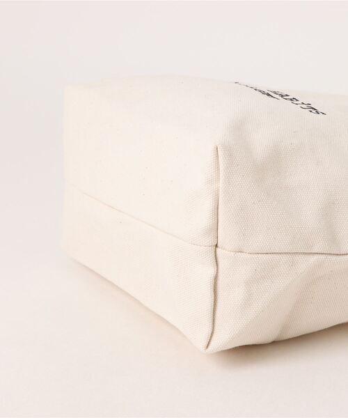 CUISINE HABITS（クイジーヌハビッツ）の「HORIZONTAL COTTON TOTE デニム（トートバッグ・レディース・ネイビー・フリー）」の3枚目の写真