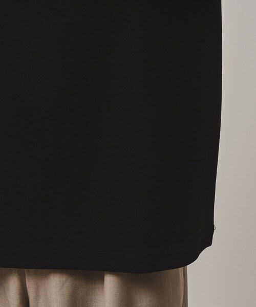 tk.TAKEO KIKUCHI（ティーケータケオキクチ）の「◆ジョーゼットハーフジップポロ（Tシャツ/カットソー・メンズ・ライトグレー/ブラック・03/02/01）」の9枚目の写真