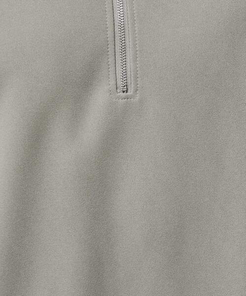 tk.TAKEO KIKUCHI（ティーケータケオキクチ）の「◆ジョーゼットハーフジップポロ（Tシャツ/カットソー・メンズ・ライトグレー/ブラック・03/02/01）」の13枚目の写真